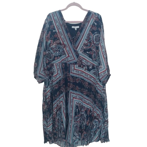 Sandra Darren Bohemian Plus Size Long Sleeve Dress - Picture 14 of 14